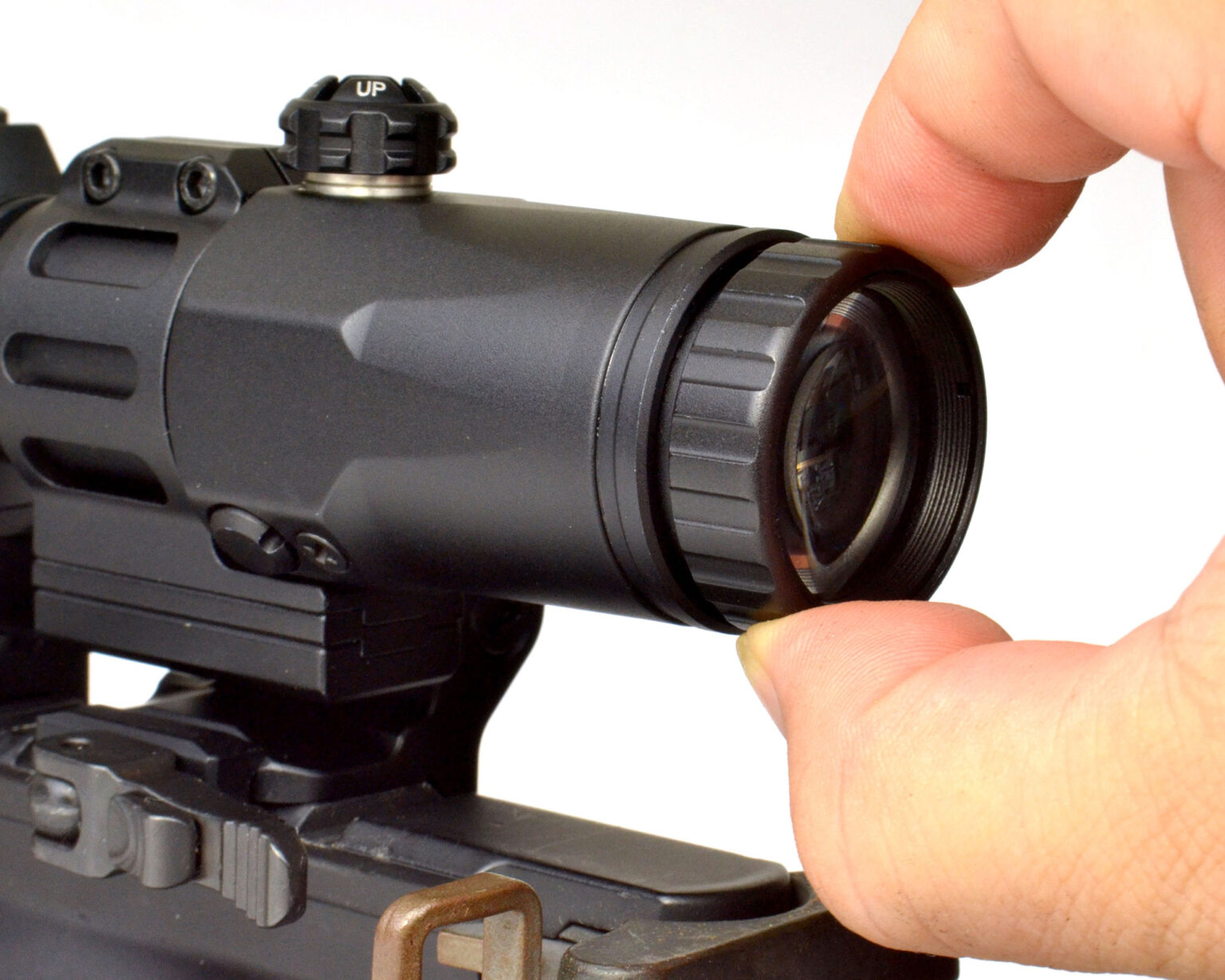 バズリーベージュの-NOVEL ARMS MICRO 3X TACTICAL MAGNIFIER NA-D-N