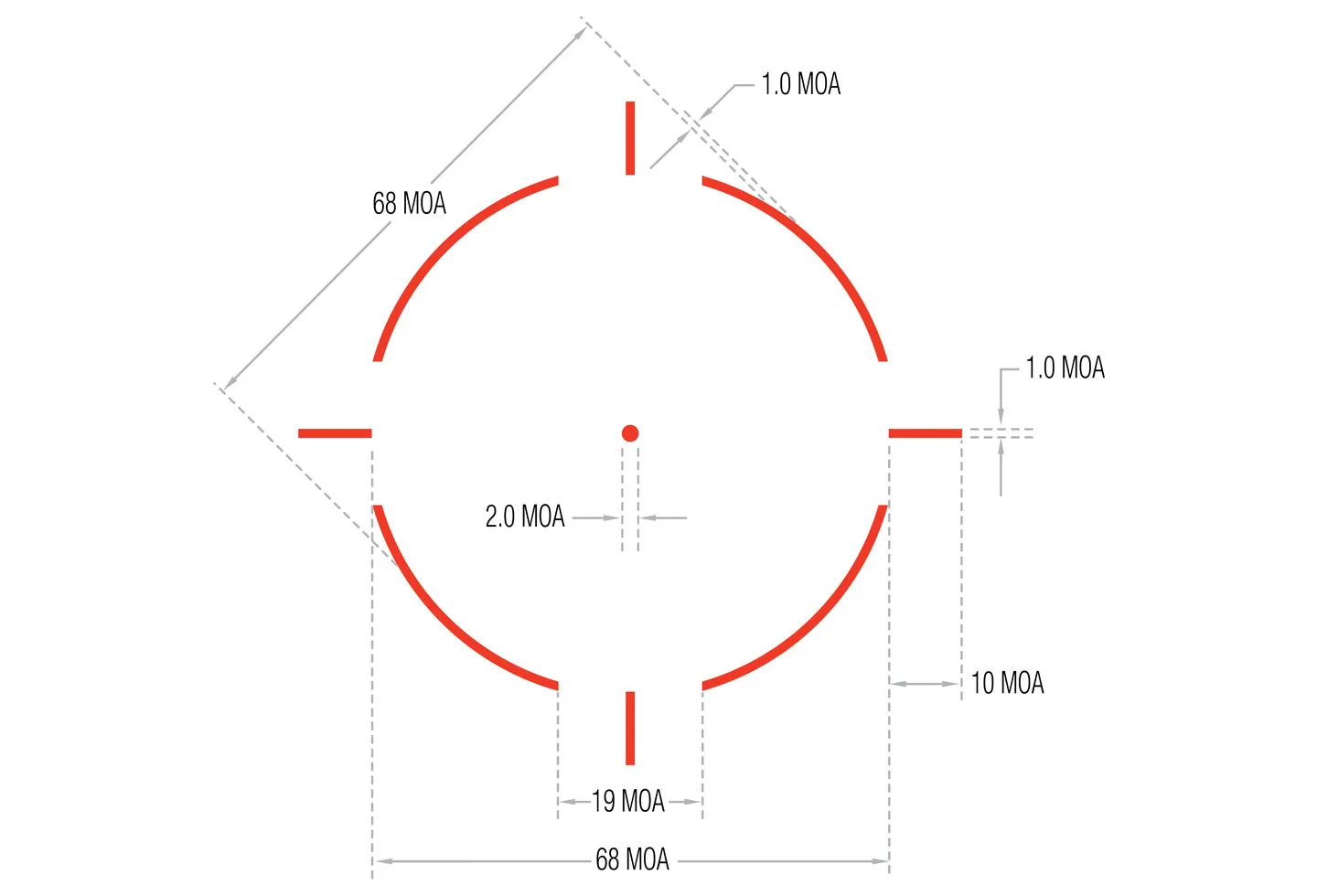 MRO HD Red Dot Sight Lower 1/3 Co-Witness Mount | MRO Series | ノーベルアームズ  ｜NOVEL ARMS