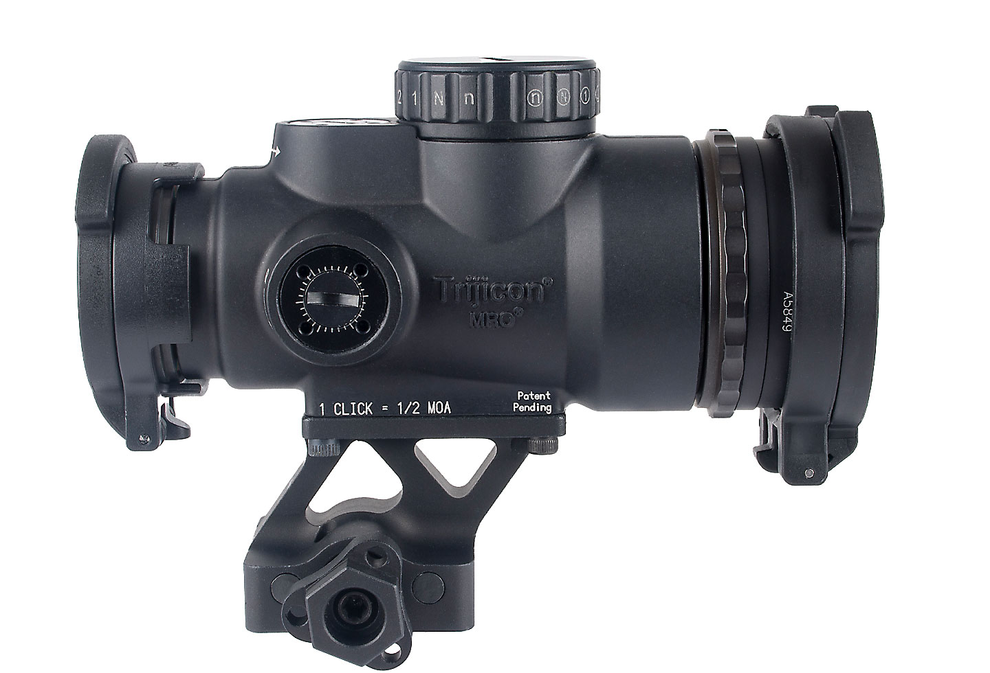 MRO HD Patrol 1×25 Red Dot Sight Adjustable LED 68 MOA Reticle w/ 2.0 MOA Red Dot; 1/3 Co-Witness Quick Release Mount with Q-LOC Technology