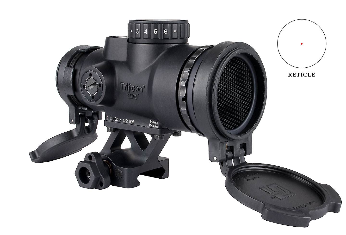 MRO SD Patrol 1×25 Red Dot Sight 2.0 MOA Adjustable Red Dot; w/ 1/3 Co-Witness Quick Release Mount